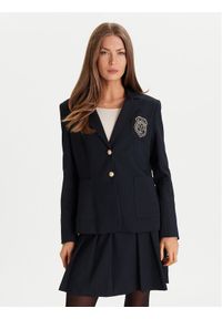Morgan Marynarka 252-VLOUI.F Granatowy Regular Fit. Kolor: niebieski. Materiał: wiskoza, syntetyk #1