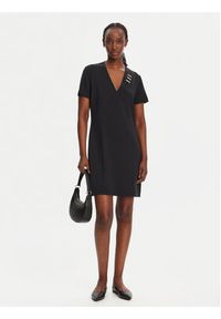 Liu Jo Sport Sukienka codzienna TA5290 J4869 Czarny Regular Fit. Okazja: na co dzień. Kolor: czarny. Materiał: syntetyk. Typ sukienki: proste, sportowe. Styl: sportowy, casual #5