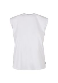 Wyściełane ramiona tank top dla kobiet Urban Classics GT. Kolor: biały #1