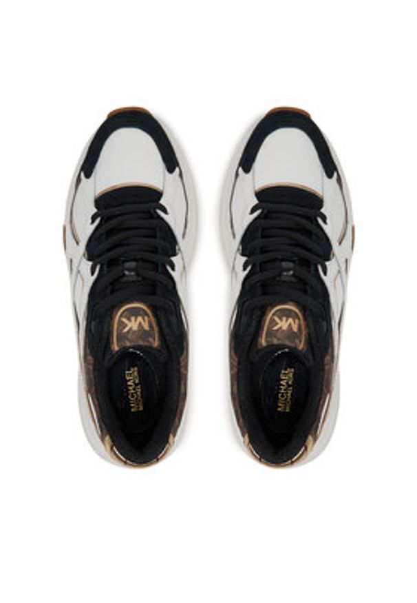 MICHAEL Michael Kors Sneakersy 43F4LEFS6S Brązowy. Kolor: brązowy. Materiał: skóra