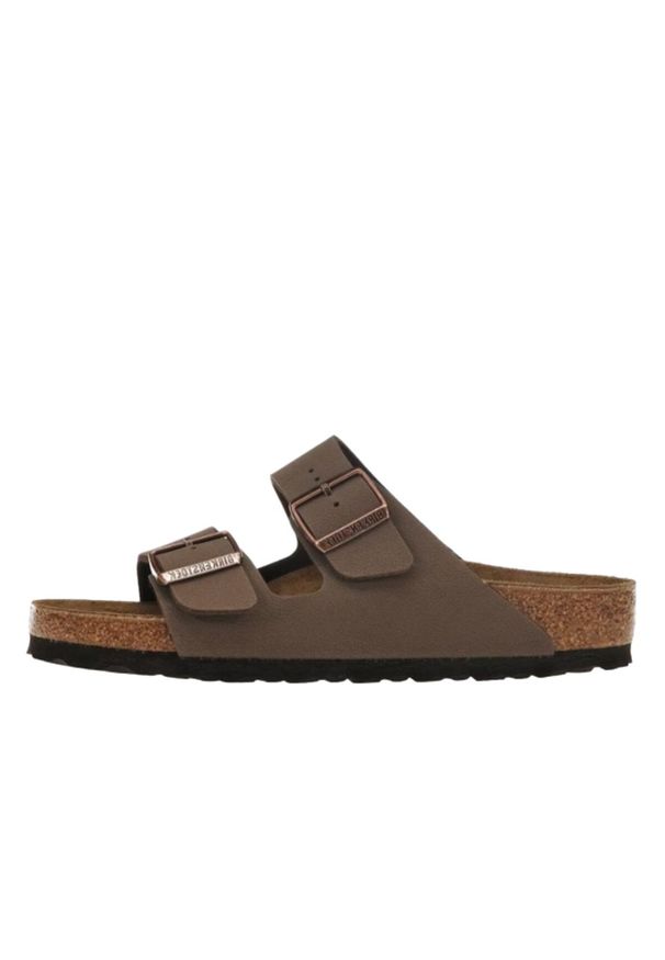 Klapki turystyczne uniseks Birkenstock Arizona 181. Kolor: brązowy. Materiał: syntetyk, materiał, skóra. Styl: sportowy