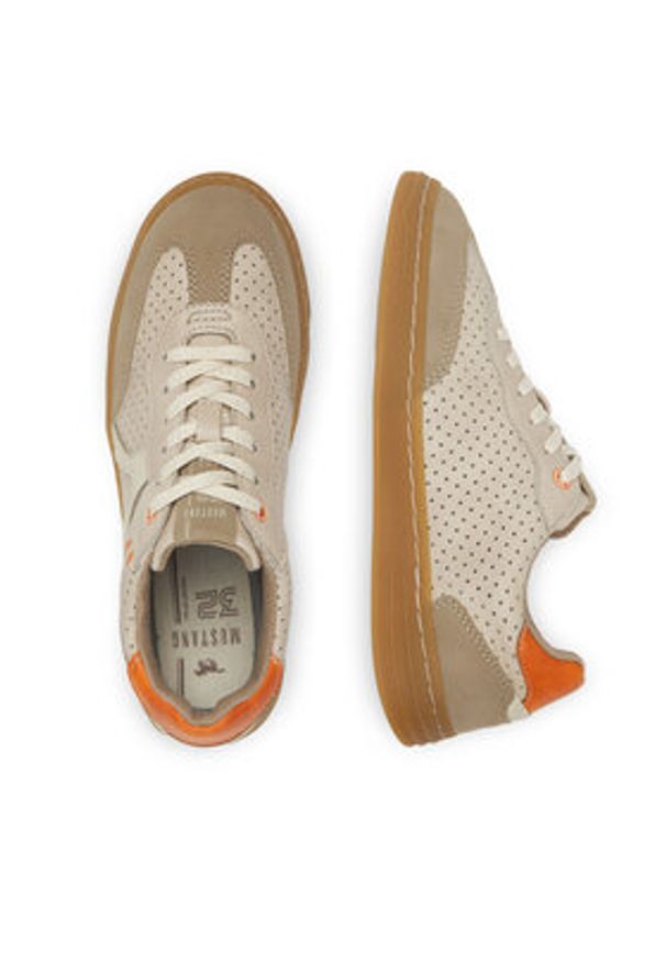 Mustang Sneakersy 1511-302 Beżowy. Kolor: beżowy. Materiał: materiał, syntetyk