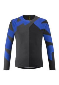 MAVIC - Dżersej z długim rękawem Mavic Deemax. Kolor: wielokolorowy, niebieski, szary. Materiał: jersey. Długość rękawa: długi rękaw. Długość: długie. Sport: kolarstwo #1