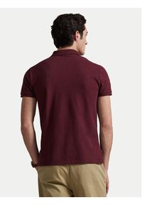Polo Ralph Lauren Polo 710680784293 Bordowy Custom Slim Fit. Typ kołnierza: polo. Kolor: czerwony. Materiał: bawełna #3