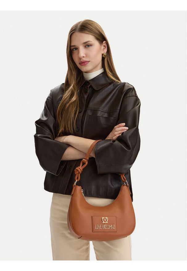 Love Moschino - LOVE MOSCHINO Torebka JC4237PP0OKC0200 Brązowy. Kolor: brązowy. Materiał: skórzane