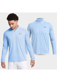 Koszulka męska treningowa Under Armour Tech z długim rękawem. Kolor: niebieski. Długość rękawa: długi rękaw. Długość: długie. Sport: bieganie