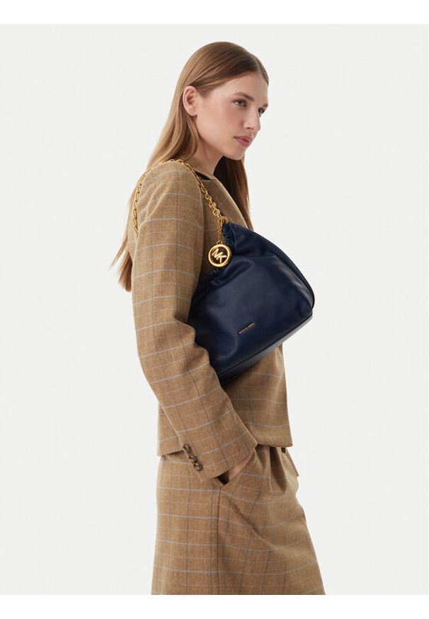 MICHAEL Michael Kors Torebka Indie 32S6A50C6L Granatowy. Kolor: niebieski. Materiał: skórzane