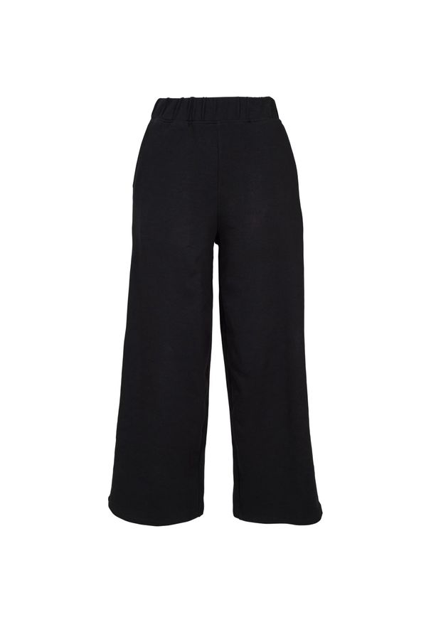 Urban Classics - Spodnie Damskie Gładkie. Kolor: czarny. Długość: długie. Wzór: gładki