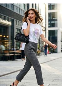 Sinsay - Spodnie cygaretki - szary. Kolor: szary #1