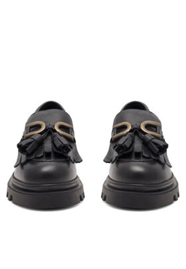Badura Loafersy 22SS24 Czarny. Kolor: czarny. Materiał: skóra