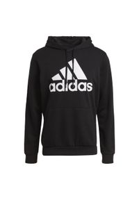 Adidas - adidas Essentials Big Logo Hoodie, męska bluza. Kolor: biały, czarny, wielokolorowy. Materiał: bawełna, wiskoza, poliester #2