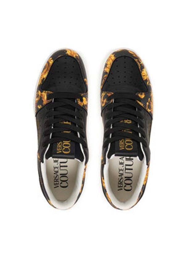 Versace Jeans Couture Sneakersy 80YA3SJ4 Czarny. Kolor: czarny. Materiał: skóra