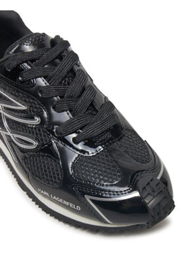 Karl Lagerfeld - KARL LAGERFELD Sneakersy Velocette KL63925 Czarny. Kolor: czarny. Materiał: skóra
