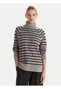 TOMMY HILFIGER - Tommy Hilfiger Golf WW0WW46791 Szary Regular Fit. Typ kołnierza: golf. Kolor: szary. Materiał: wełna #1