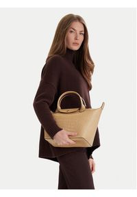 Longchamp Torebka 1512HVC Beżowy. Kolor: beżowy. Materiał: skórzane, lakierowane #3