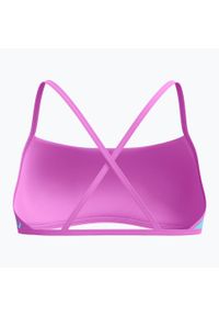 Góra od stroju pływackiego Speedo Allover Digital Crossback Crop Top. Kolor: wielokolorowy