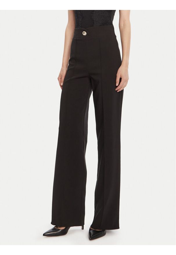 Rinascimento Spodnie materiałowe CFC0125276003 Czarny Straight Fit. Kolor: czarny. Materiał: syntetyk