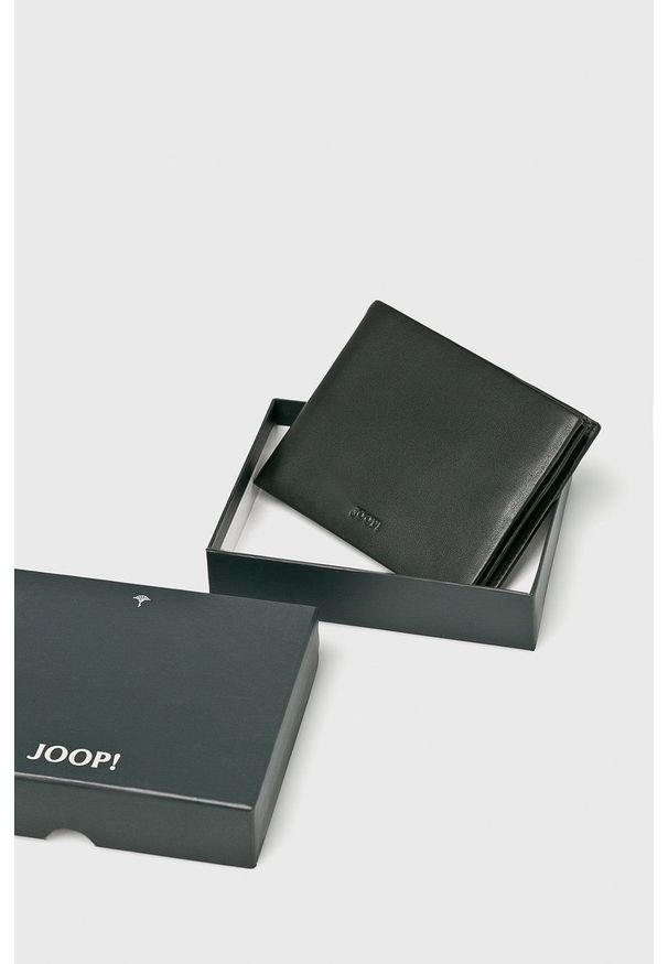 JOOP! - Joop! - Portfel. Kolor: czarny. Materiał: materiał. Wzór: gładki