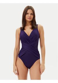 Miraclesuit Strój kąpielowy Solid Crossover 6516689 Fioletowy. Kolor: fioletowy. Materiał: syntetyk