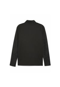 Puma - Męska bluza treningowa FC St. Pauli z zamkiem 1/4 PUMA Black Flat Dark Gray. Kolor: czarny