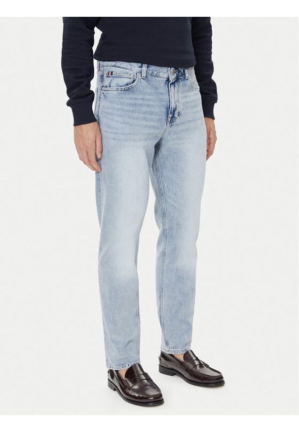 TOMMY HILFIGER - Tommy Hilfiger Jeansy Denton MW0MW39651 Niebieski Straight Fit. Kolor: niebieski