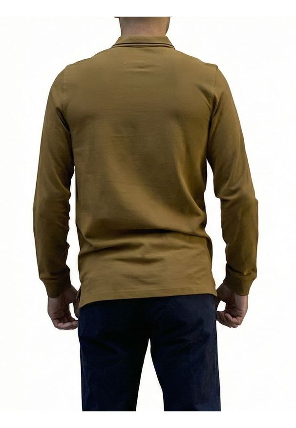 Lee - LEE LS PIQUE POLO MĘSKA KOSZULKA Z DŁUGIM RĘKAWEM LONGSLEEVE LOGO TUMBLEWEED L61VRL84. Typ kołnierza: polo. Długość rękawa: długi rękaw. Długość: długie