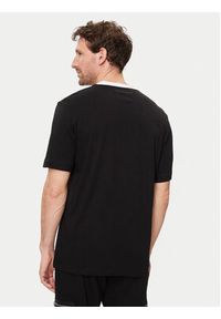 Karl Lagerfeld - KARL LAGERFELD T-Shirt 755029 542224 Czarny Regular Fit. Typ kołnierza: dekolt w karo. Kolor: czarny. Materiał: bawełna #3