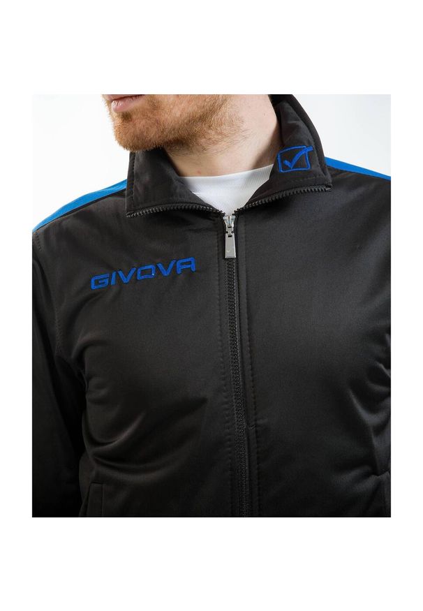 Givova Tuta Revolution Triacetato - dres 4XS. Kolor: czarny, czerwony, wielokolorowy. Materiał: dresówka. Sport: piłka nożna