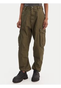 G-Star RAW - G-Star Raw Spodnie materiałowe D28756-D388 Zielony Boyfriend Fit. Kolor: zielony. Materiał: bawełna #1