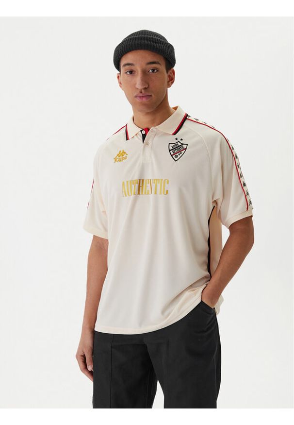 Kappa Koszulka techniczna Banda Stafen 222 38254UW Écru Comfort Fit. Materiał: syntetyk