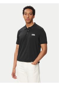 Karl Lagerfeld - KARL LAGERFELD Polo 745780 563235 Granatowy Regular Fit. Typ kołnierza: polo. Kolor: niebieski. Materiał: bawełna #1