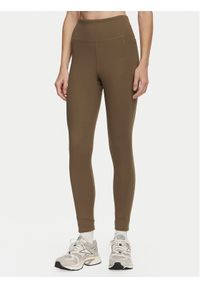 Reebok Legginsy RK25975CCW Brązowy Slim Fit. Kolor: brązowy. Materiał: syntetyk #1