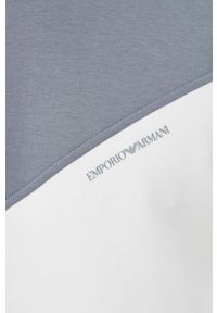 Emporio Armani bluza 3L1MFN.1JHSZ męska kolor biały wzorzysta. Kolor: biały. Materiał: dzianina. Wzór: nadruk #5