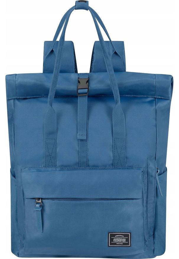 hama - Plecak Hama 147671 E612 PLECAK DO LAPTOPA 15.6'' AMERICAN TOURISTER URBAN GROOVE UG25 ROLL-TOP STONE BLUE