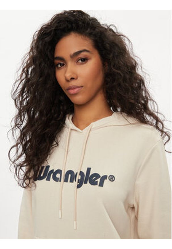 Wrangler Bluza 112350335 Écru Regular Fit. Materiał: bawełna