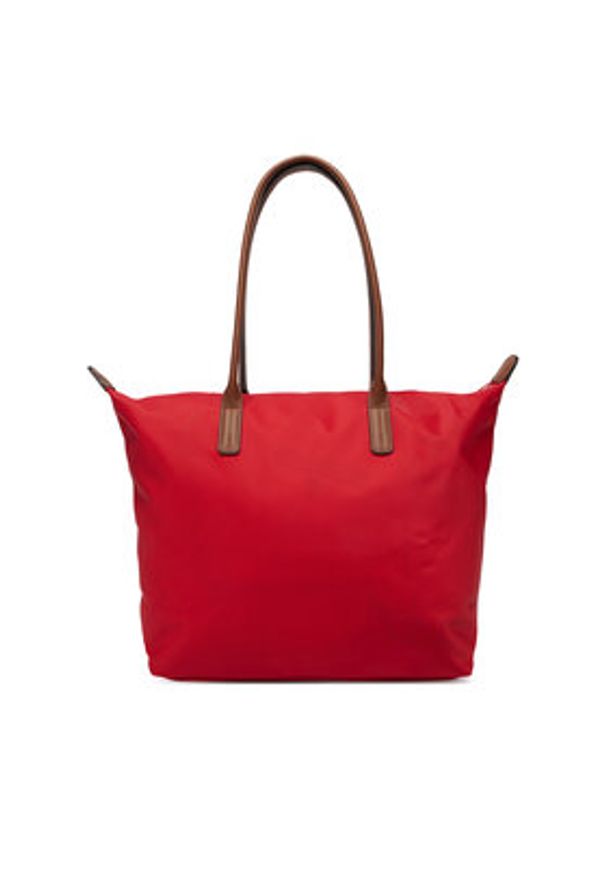 TOMMY HILFIGER - Tommy Hilfiger Torebka Popette Tote AW0AW17711 Czerwony. Kolor: czerwony