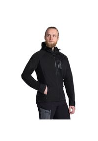 Kurtka turystyczna Kilpi Beltra. Kolor: czarny. Materiał: softshell. Sport: turystyka piesza #1