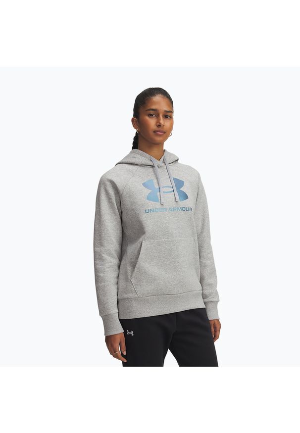 Bluza Under Armour Rival Feelce Shimmer Hoody. Kolor: szary. Sport: fitness