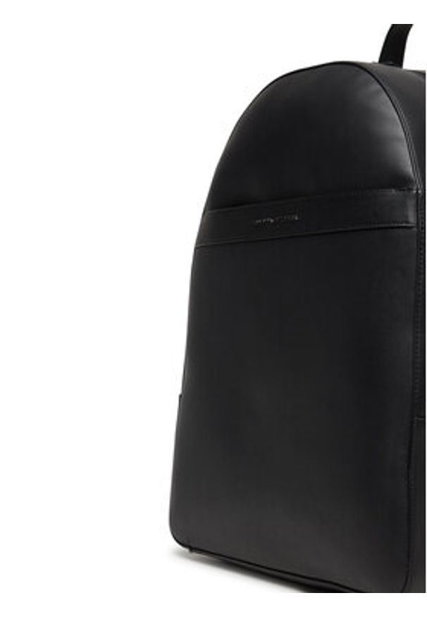 TOMMY HILFIGER - Tommy Hilfiger Plecak Th Corp Backpack AM0AM13221 Czarny. Kolor: czarny. Materiał: skóra