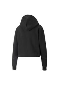 Puma Bluza Cyber Cropped 84818001. Kolor: czarny. Materiał: dresówka