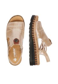 Rieker Sandały CEO-V7972-60 Złoty. Kolor: złoty. Materiał: skóra #8