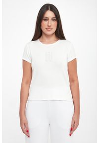 Sportalm - T-shirt damski wiskozowy z logo SPORTALM. Materiał: wiskoza #3