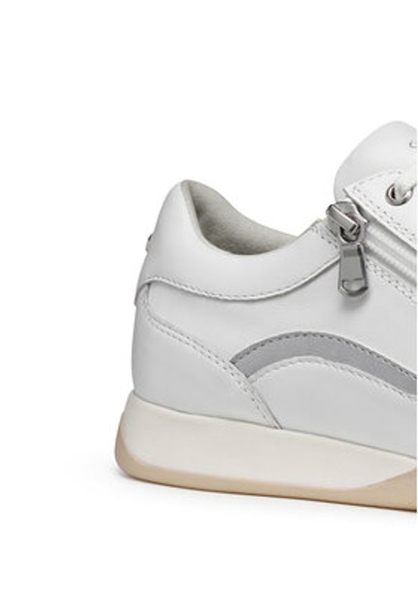 Geox Sneakersy D Maryemy D563BB 085NF C0007 Biały. Kolor: biały. Materiał: skóra