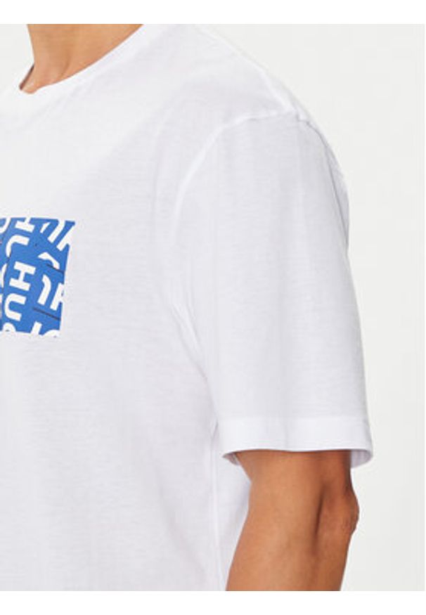 Hugo T-Shirt Nalayo 50515203 Biały Regular Fit. Kolor: biały. Materiał: bawełna