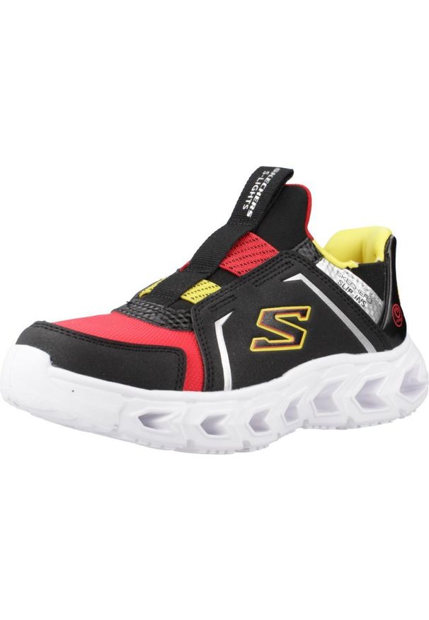 skechers - Tenisówki Skechers Model Slip-ins 403830l Kolor Czarny. Kolor: czarny. Materiał: materiał, syntetyk. Szerokość cholewki: normalna. Sport: turystyka piesza