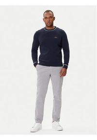Aeronautica Militare Sweter 252MA1608UL00924 Granatowy Regular Fit. Kolor: niebieski. Materiał: wełna #5