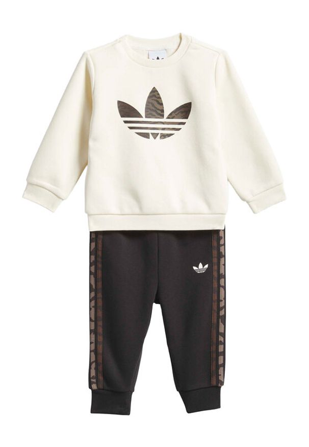 Adidas - adidas Dres KD5824 Beżowy Loose Fit. Kolor: beżowy. Materiał: bawełna