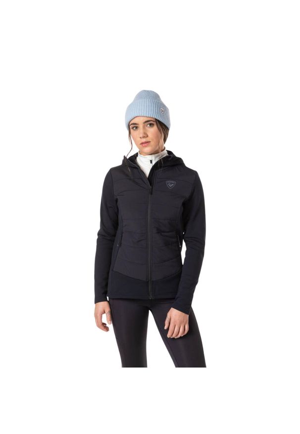 Bluza Rossignol damska W Classique Hybrid Clim czarna. Kolor: czarny