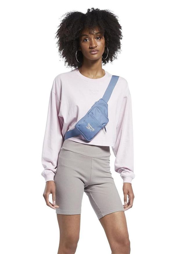 Bluza sportowa damska Reebok CL Wide krótka. Kolor: różowy. Materiał: bawełna. Długość: krótkie. Styl: sportowy