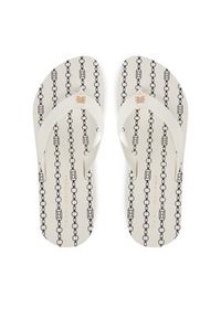 TOMMY HILFIGER - Tommy Hilfiger Japonki Im Th Chainprint Midwedge Sandal FW0FW08527 Biały. Kolor: biały. Materiał: materiał #6
